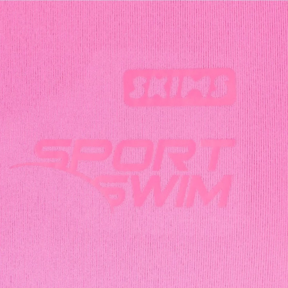 SKIMS Neon Pink Sleeveless Swim Coverup Wetsuit